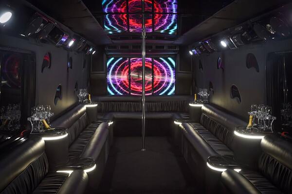 sound system on limo