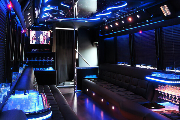 Party bus hardwood floors